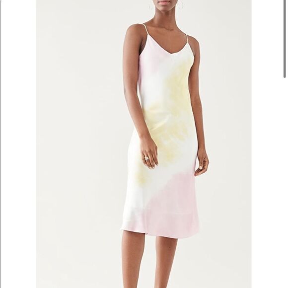Shopbop O.P.T. Pale Tie Dye Slip Midi Dress NWT - Picture 3 of 8